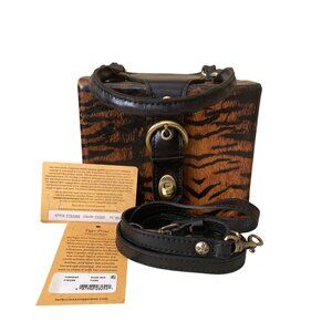 Patricia Nash Avadi Tiger Print Box Bag Pre-owned